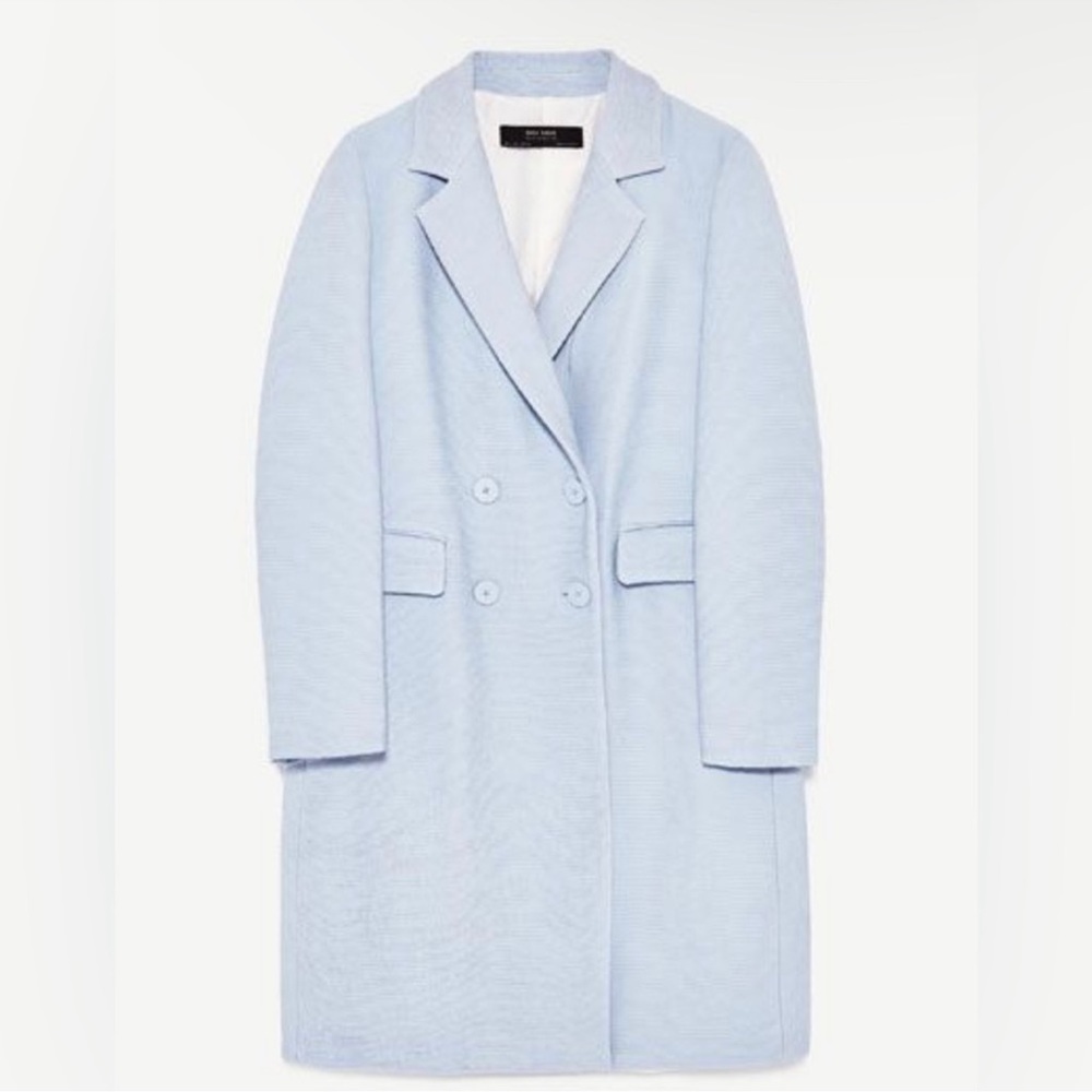 Zara Coat in Light Blue